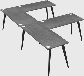 Modern l-shaped office desk