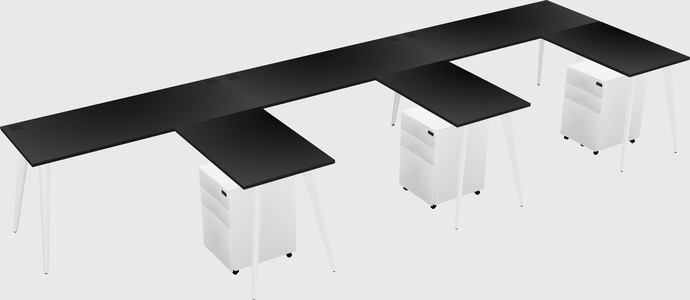 Modern L-shaped Office Desk