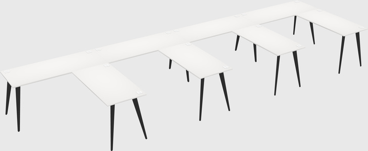 Modern l-shaped office desk