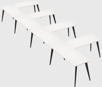 Modern l-shaped office desk