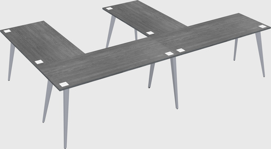 Modern l-shaped office desk