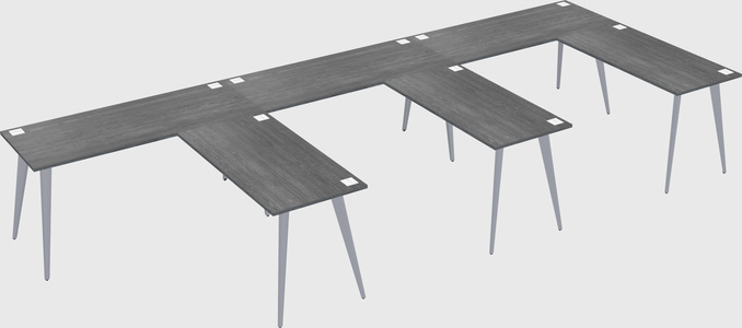 Modern l-shaped office desk