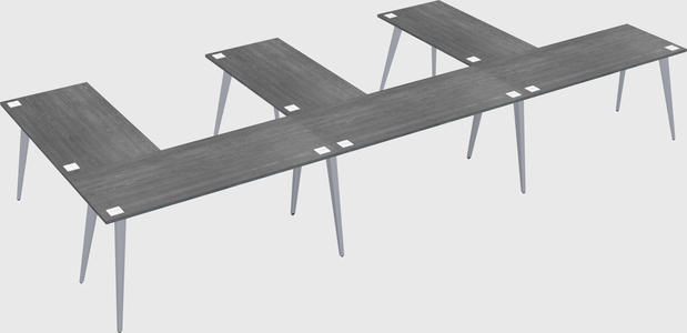 Modern l-shaped office desk