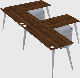 Modern l-shaped office desk
