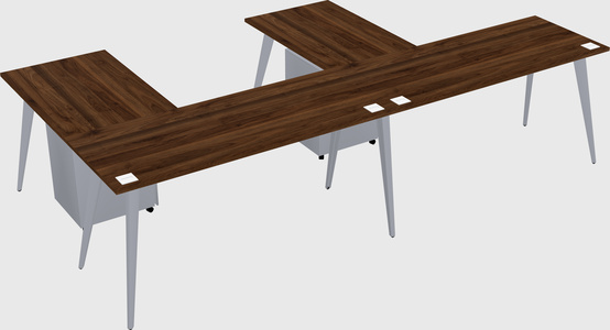 Modern l-shaped office desk
