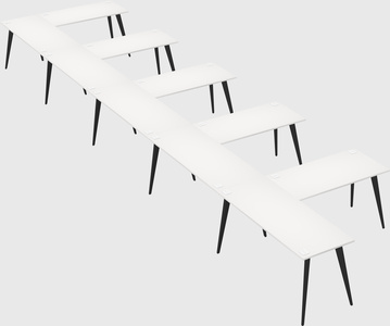 Modern l-shaped office desk