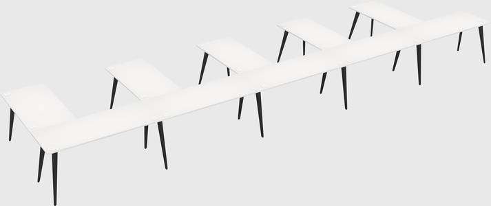 Modern l-shaped office desk