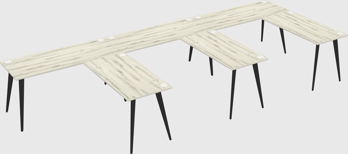 Modern l-shaped office desk