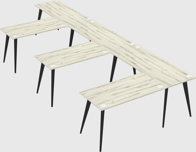 Modern l-shaped office desk