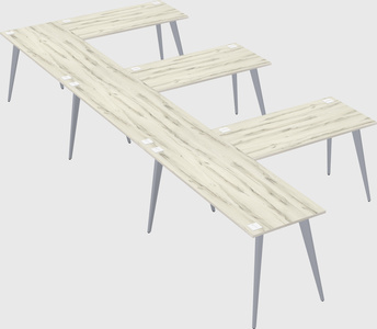 Modern l-shaped office desk