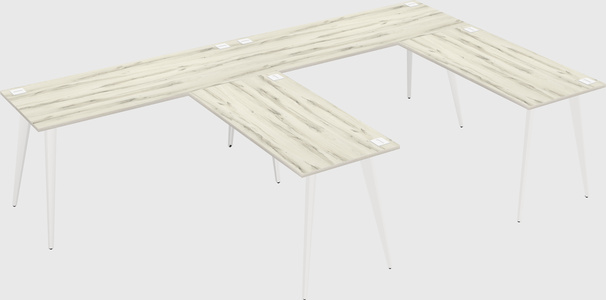 Modern l-shaped office desk