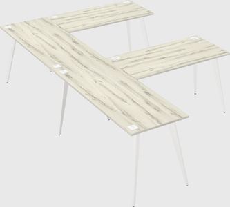 Modern l-shaped office desk