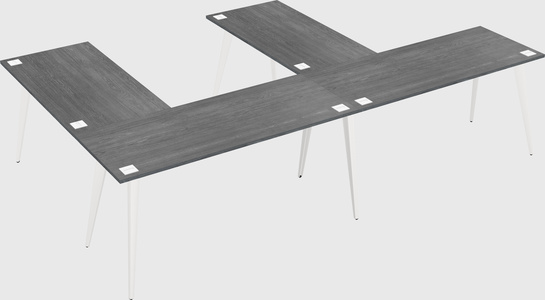 Modern l-shaped office desk