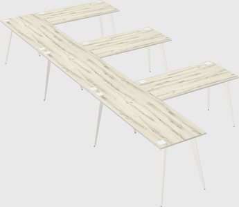 Modern l-shaped office desk