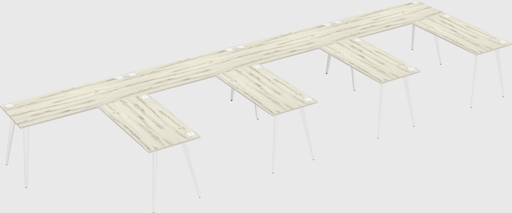 Modern l-shaped office desk
