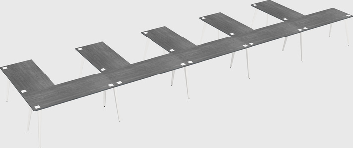 Modern l-shaped office desk