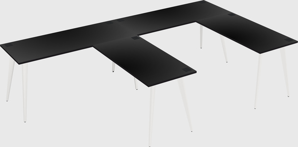 Modern l-shaped office desk