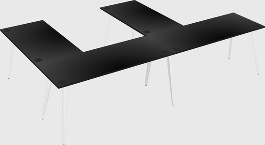 Modern l-shaped office desk