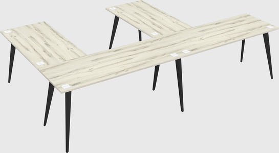 Modern l-shaped office desk