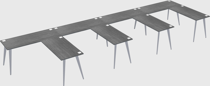 Modern l-shaped office desk