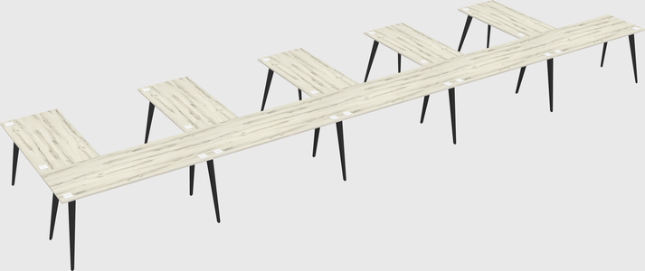 Modern l-shaped office desk