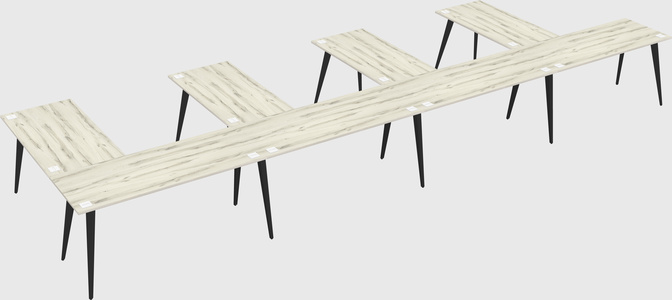 Modern l-shaped office desk