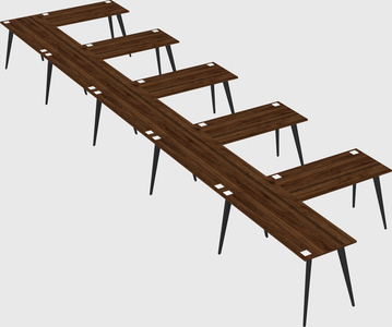 Modern l-shaped office desk