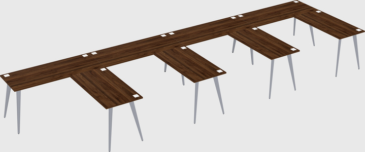 Modern l-shaped office desk