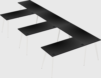 Modern l-shaped office desk