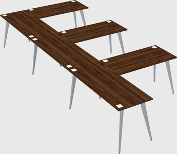 Modern l-shaped office desk