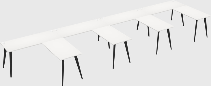Modern l-shaped office desk