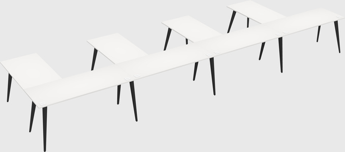 Modern l-shaped office desk