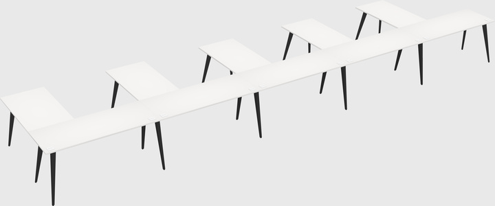 Modern l-shaped office desk