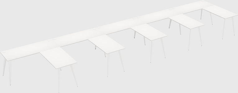 Modern l-shaped office desk