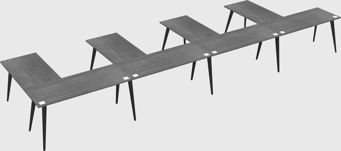 Modern l-shaped office desk