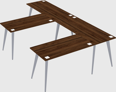 Modern l-shaped office desk