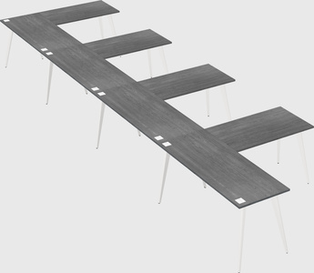 Modern l-shaped office desk