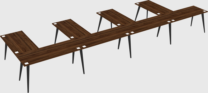 Modern l-shaped office desk