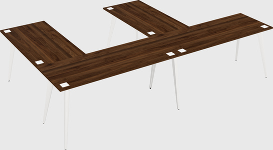 Modern l-shaped office desk