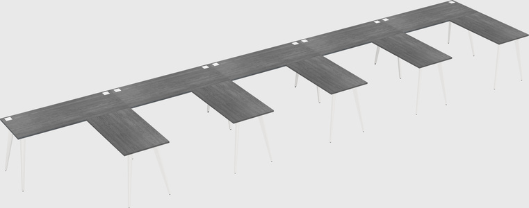 Modern l-shaped office desk