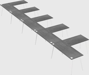 Modern l-shaped office desk