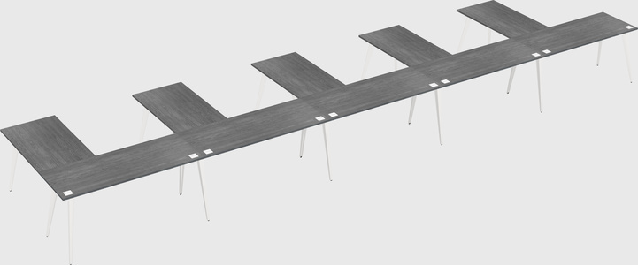 Modern l-shaped office desk