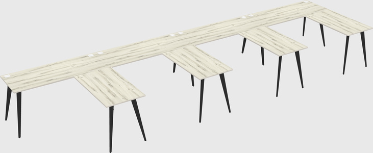 Modern l-shaped office desk
