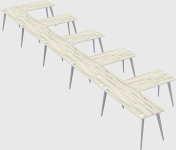 Modern l-shaped office desk