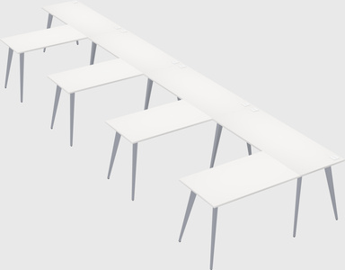 Modern l-shaped office desk