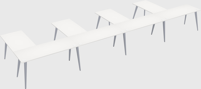 Modern l-shaped office desk