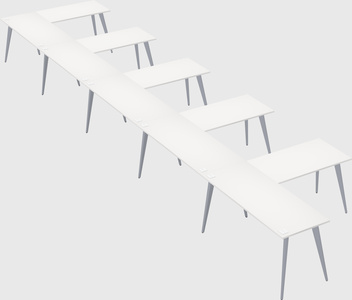 Modern l-shaped office desk