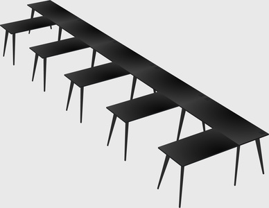 Modern l-shaped office desk