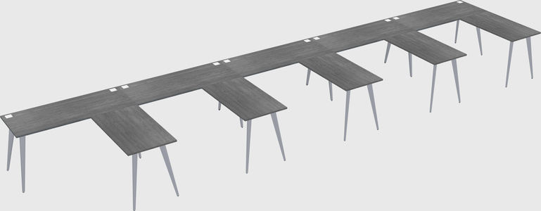 Modern l-shaped office desk