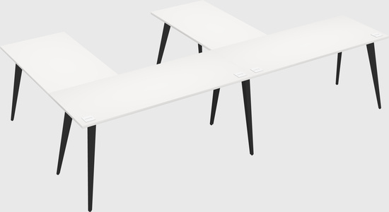 Modern l-shaped office desk